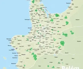 Bairros da zona norte de Belém no mapa: bairros, zonas e referências urbanas