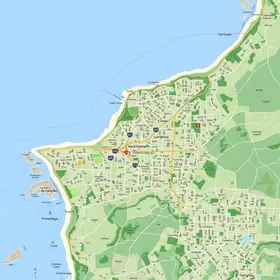 Bairros da zona norte de Florianópolis no mapa: bairros, zonas e referências urbanas