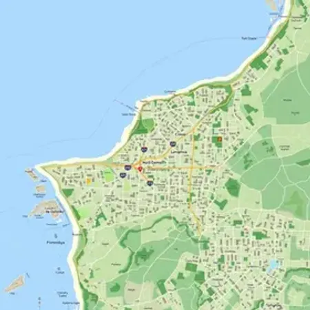 Bairros da zona norte de Florianópolis no mapa: bairros, zonas e referências urbanas