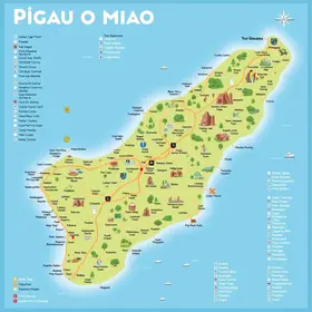 Mapa turístico do Piauí com cidades e atrações: mapa, referências e orientação prática