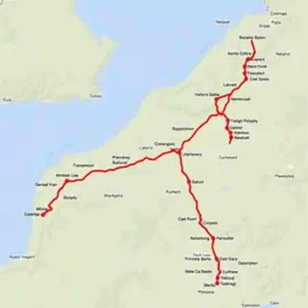 Rota da BR-316 no mapa com principais acessos: rotas, trechos e cidades no caminho
