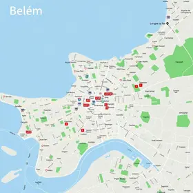 Mapa da região metropolitana de Belém com cidades: guia para se orientar pela cidade
