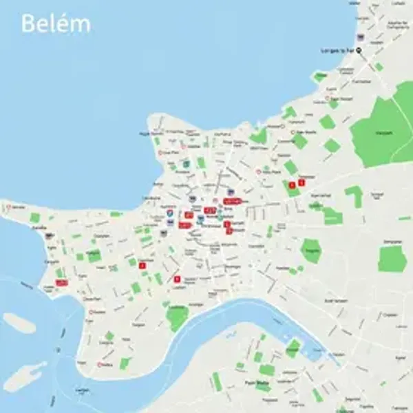 Mapa da região metropolitana de Belém com cidades: guia para se orientar pela cidade