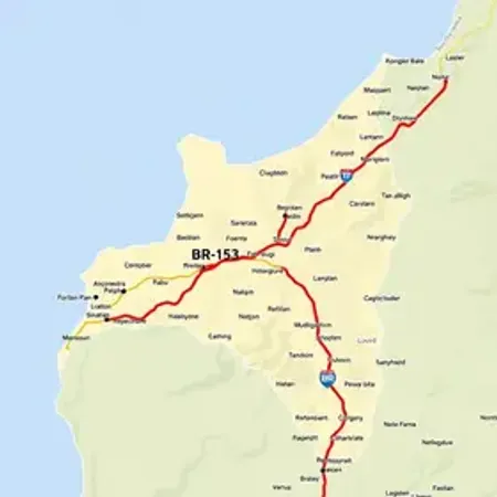 Postos na BR-153 no mapa para viagem: rotas, trechos e cidades no caminho