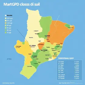 Mapa do PIB do Mato Grosso do Sul: dados, indicadores e leitura territorial