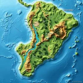 Mapa da bacia hidrográfica Amazônica: elementos naturais e localização no mapa