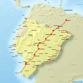 Postos na BR-369 no mapa para viagem: rotas, trechos e cidades no caminho