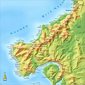 Cidades banhadas pelo rio Negro no mapa: guia visual para estudar geografia física
