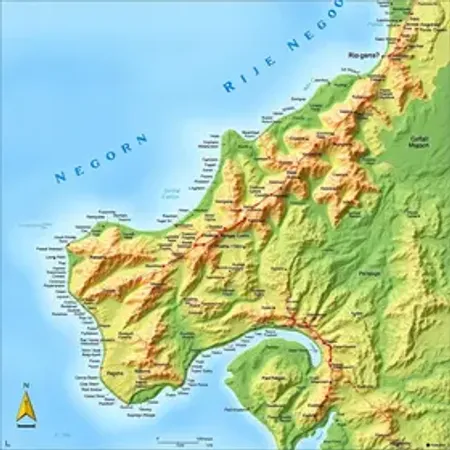 Cidades banhadas pelo rio Negro no mapa: guia visual para estudar geografia física