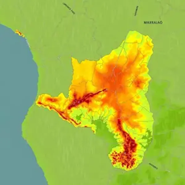 Mapa de chuva do Maranhão por região: biomas, clima e dados ambientais