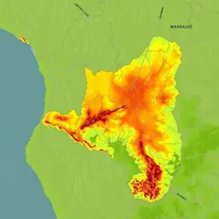 Mapa de chuva do Maranhão por região: biomas, clima e dados ambientais