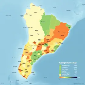 Mapa de renda média da Bahia: análise territorial em mapas e indicadores