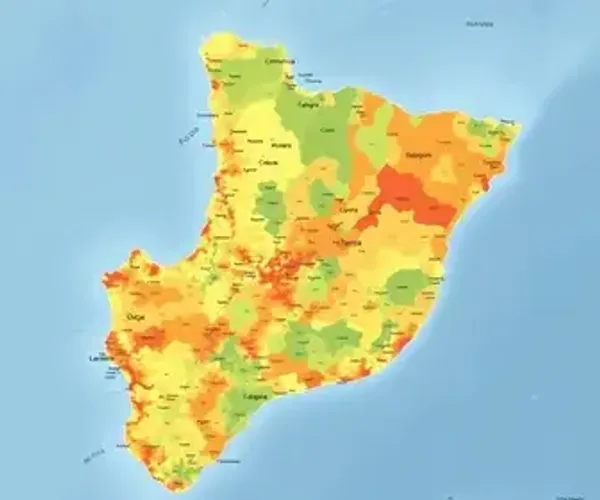 Mapa de densidade demográfica de Alagoas: análise territorial em mapas e indicadores