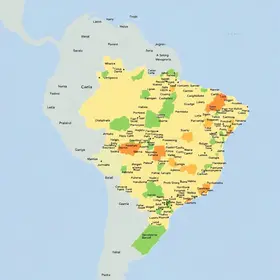 Mapa das maiores cidades do Brasil: análise territorial em mapas e indicadores