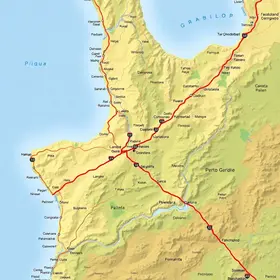 Mapa rodoviário do Piauí com principais estradas: guia de localização e contexto territorial