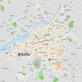 Bairros do centro de Brasília no mapa: bairros, zonas e referências urbanas