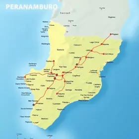 Regiões de Pernambuco no mapa e principais cidades: entenda localização, rotas e regiões