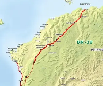 Rota da BR-232 no mapa com principais acessos: rotas, trechos e cidades no caminho