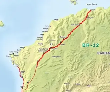 Rota da BR-232 no mapa com principais acessos: rotas, trechos e cidades no caminho