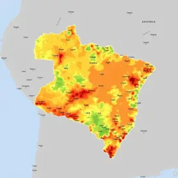 Mapa de densidade demográfica do Mato Grosso do Sul: análise territorial em mapas e indicadores