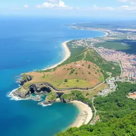 Pontos turísticos de Florianópolis no mapa para roteiro: pontos de interesse e localização