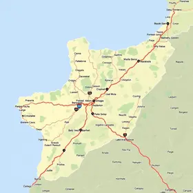 Mapa da BR-285 com cidades e trechos: rotas, trechos e cidades no caminho