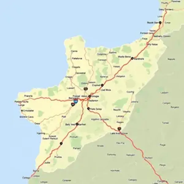 Mapa da BR-285 com cidades e trechos: rotas, trechos e cidades no caminho