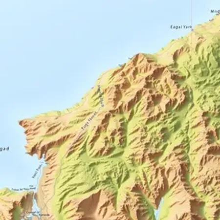 Mapa do relevo do Distrito Federal: guia visual para estudar geografia física