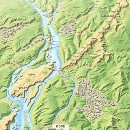 Cidades banhadas pelo rio Doce no mapa: guia visual para estudar geografia física