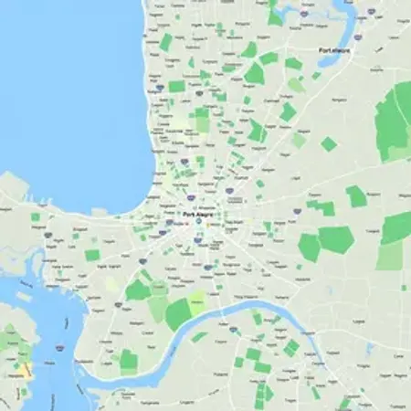 Bairros do centro de Porto Alegre no mapa: localização, acessos e divisão da cidade