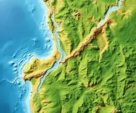 Mapa dos rios do Mato Grosso: elementos naturais e localização no mapa