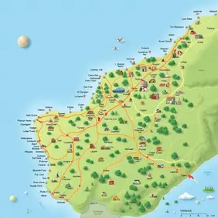 Mapa turístico de Teresina com cidades e atrações: entenda localização, rotas e regiões