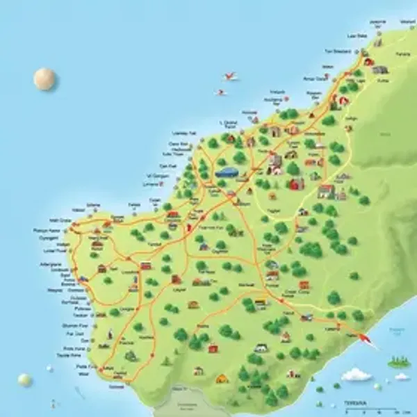 Mapa turístico de Teresina com cidades e atrações: entenda localização, rotas e regiões