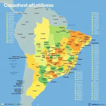 Cidades mais ricas do Brasil no mapa: população, economia e regiões explicadas