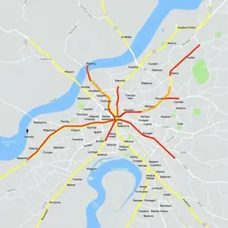 Mapa de ônibus de Belo Horizonte com linhas e terminais: transporte, rotas e acessos urbanos