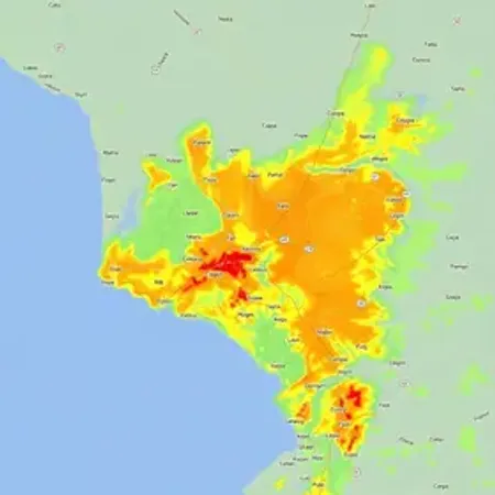 Mapa de chuva de São Paulo por região: biomas, clima e dados ambientais