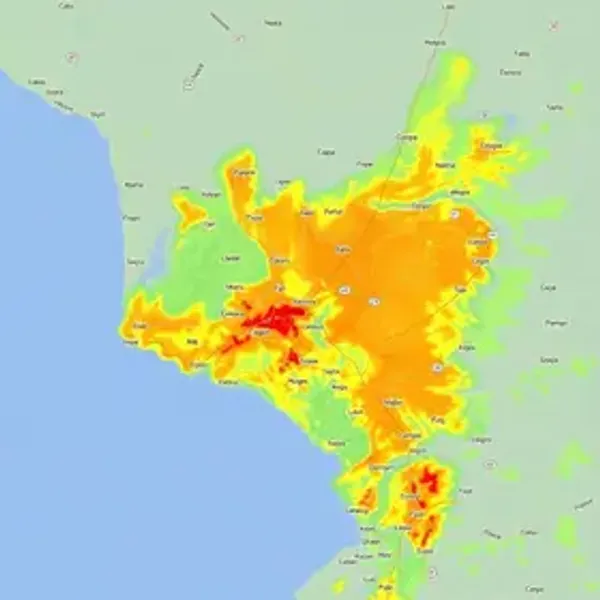 Mapa de chuva de São Paulo por região: biomas, clima e dados ambientais