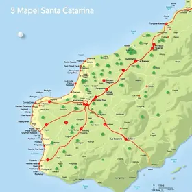 Mapa de Santa Catarina para imprimir em PDF: entenda localização, rotas e regiões