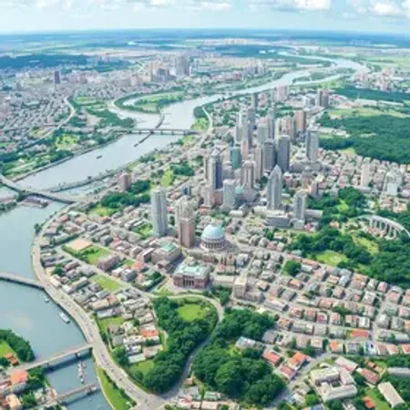 Bairros do centro de Manaus no mapa: bairros, zonas e referências urbanas