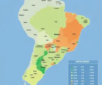 Mapa do PIB do Mato Grosso: dados, indicadores e leitura territorial