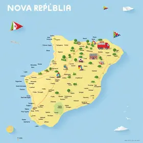 Mapa do Nova República para imprimir em PDF: guia escolar com explicação simples