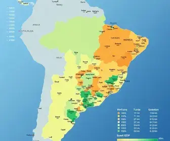 Mapa do PIB dos municípios brasileiros: análise territorial em mapas e indicadores
