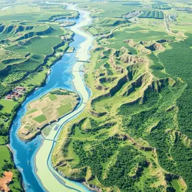 Onde nasce o rio Parnaíba no mapa: relevo, rios e leitura geográfica