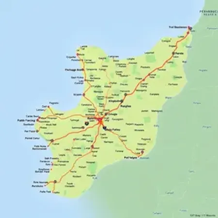 Mapa de Pernambuco com cidades e rodovias: entenda localização, rotas e regiões