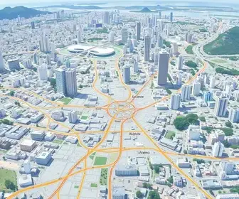 Mapa de terminais urbanos de São Paulo: transporte, rotas e acessos urbanos