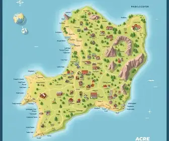 Mapa do Acre para imprimir em PDF: mapa, referências e orientação prática