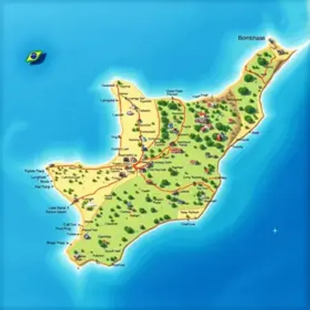 Onde fica Bombinhas no mapa do Brasil: pontos de interesse e localização