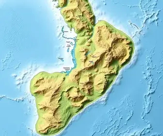 Mapa da bacia hidrográfica Atlântico Sul: guia visual para estudar geografia física