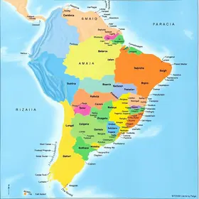 Mapa colorido do Brasil: estados, capitais e regiões explicados