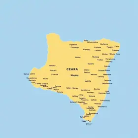 Regiões do Ceará no mapa e principais cidades: mapa, referências e orientação prática